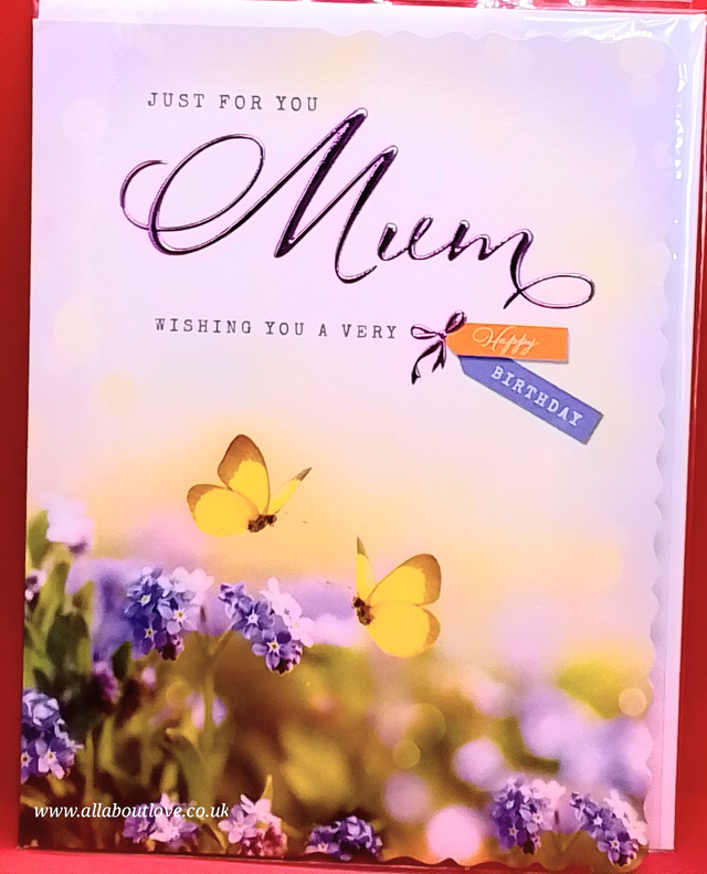 Mum Birthday Card Stunning Desgn Colourful and Vibrant.