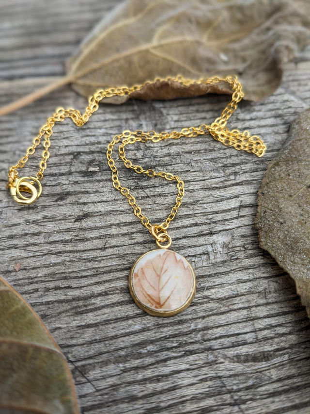 Collier FEUILLE D'AUTOMNE 