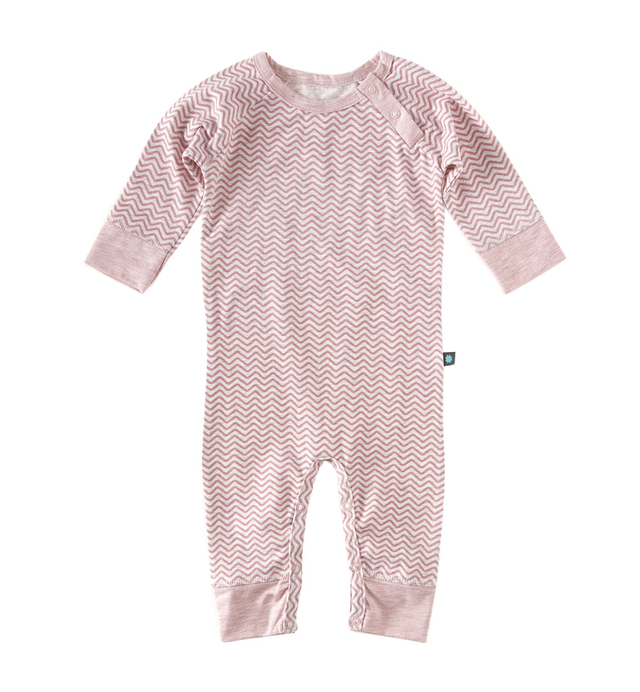 Jumpsuit organic cotton (zig zag pink)