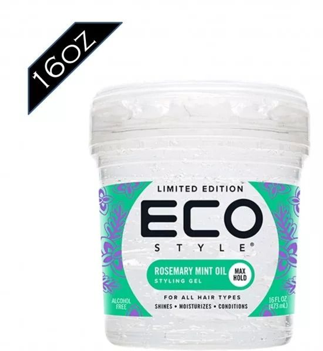 ECO: STYLING GEL - 16OZ ROSEMARY MINT OIL