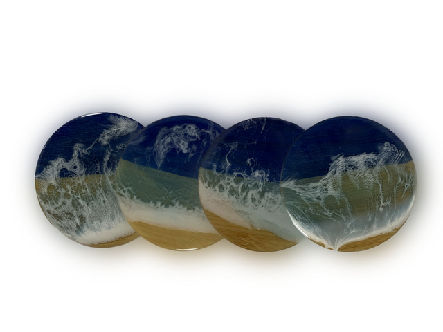 Onderzetters Oceaan Blauw