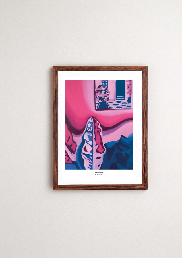 Reproduction imprimée Intérieur rose
