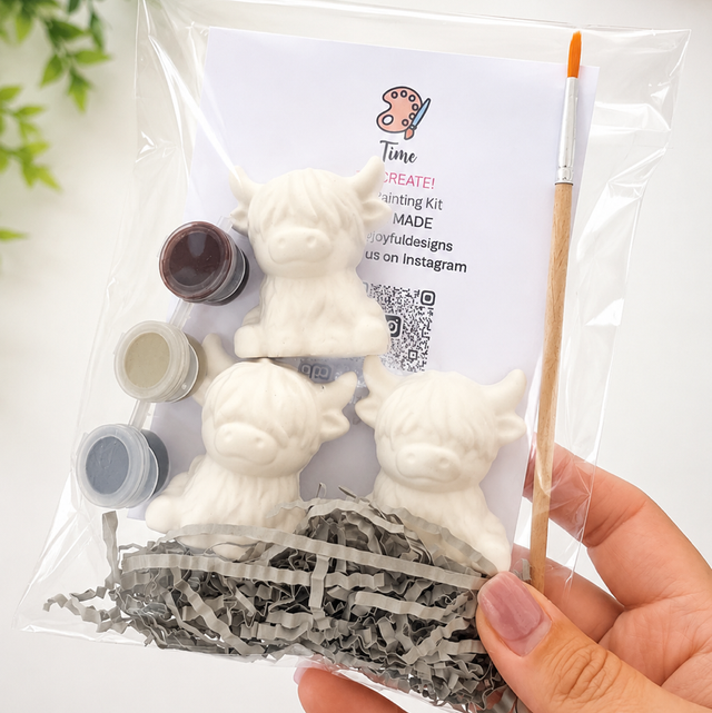 Highland Cow Painting Kit