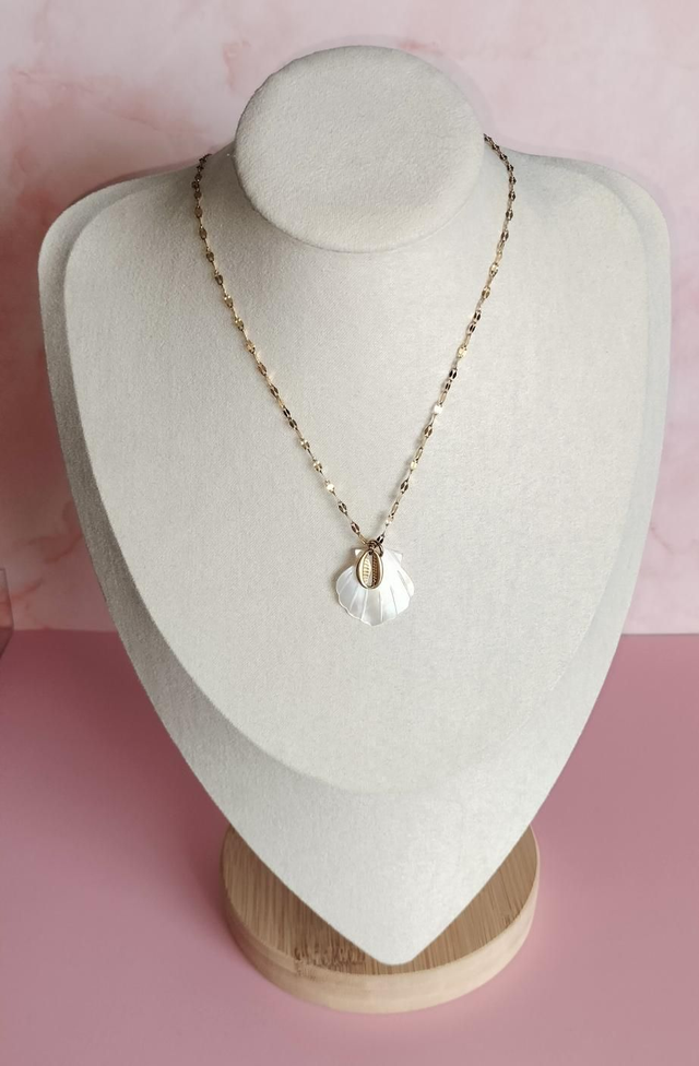 Collier nacre &amp; coquillage