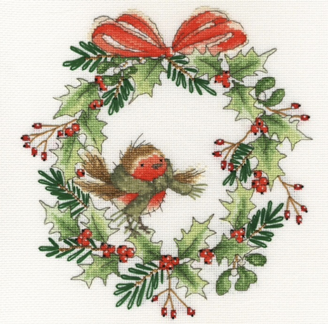 Robin Wreath by Bothy Threads