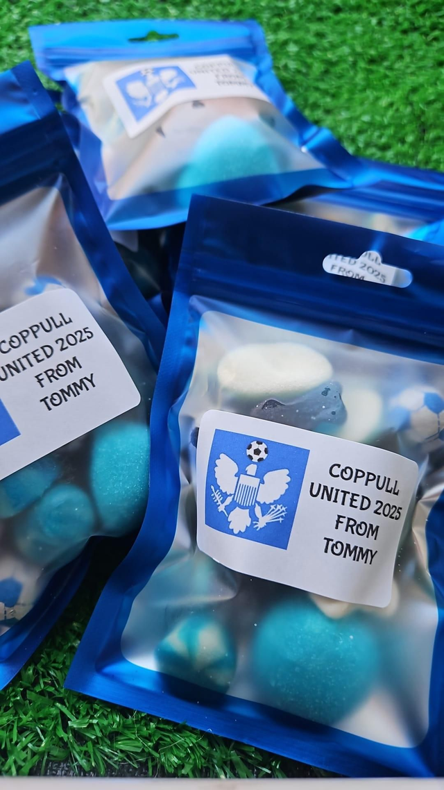 End of season football team pouch 