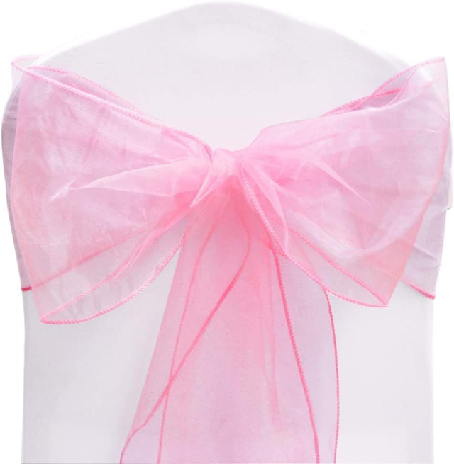 Chair organza sash hire per chair 