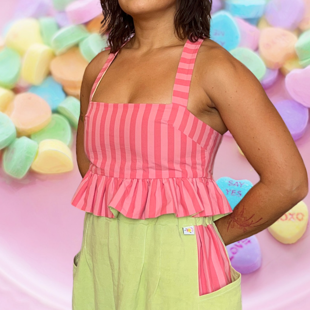 Crop top froufrou - taille 1