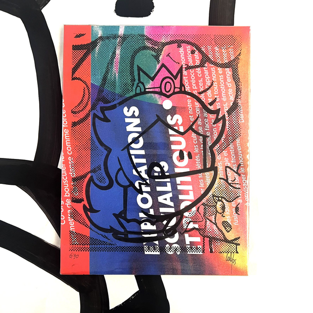 Xylo PEACH Trajectoire fluo 18x24 cm sans cadre