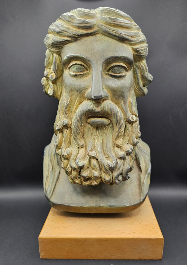 Magnifique buste de Platon en platre