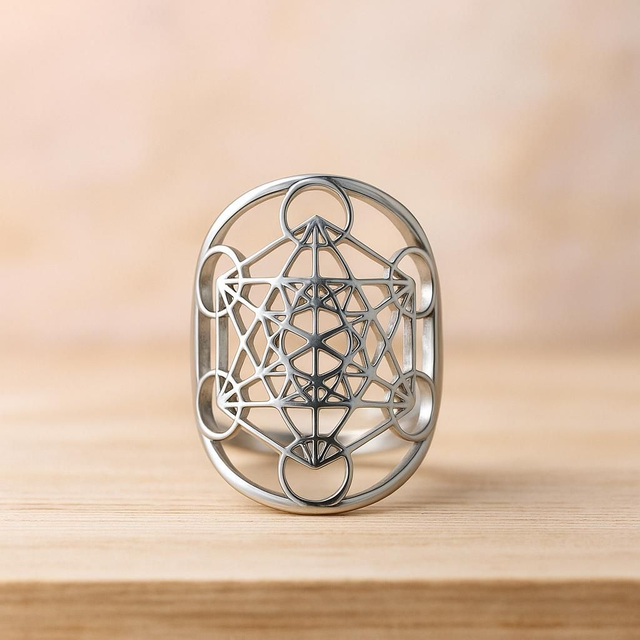 Bague Cube de Metatron 