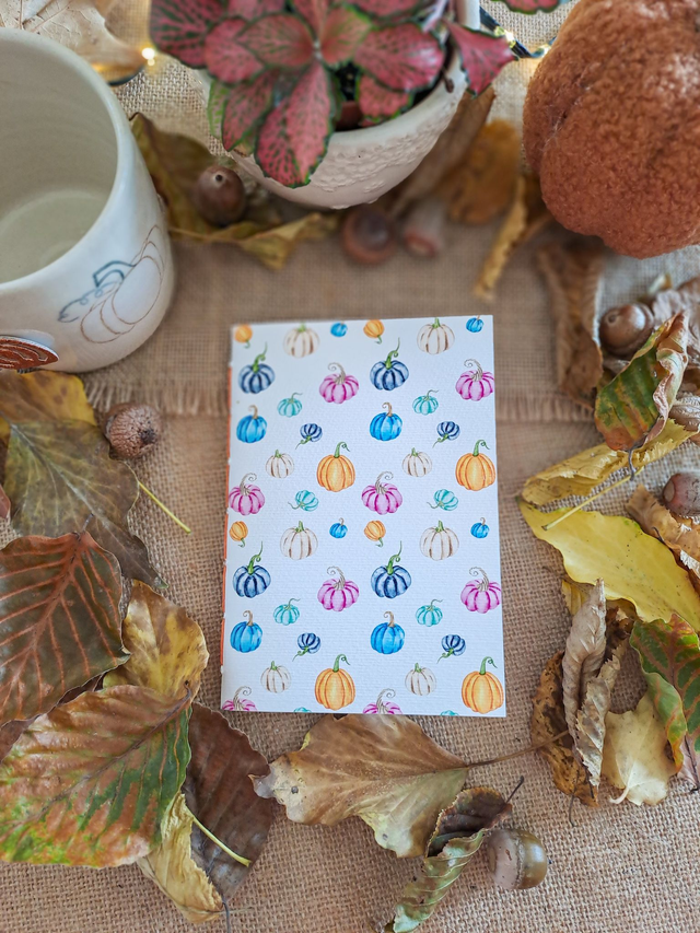 Carnet de notes Pumpkins colorées