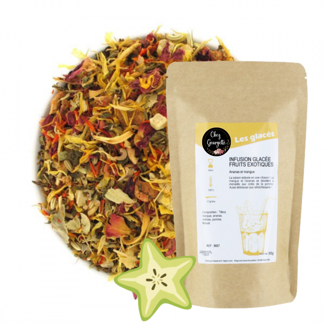 INFUSION GLACÉE FRUITS EXOTIQUES - Vrac 80g