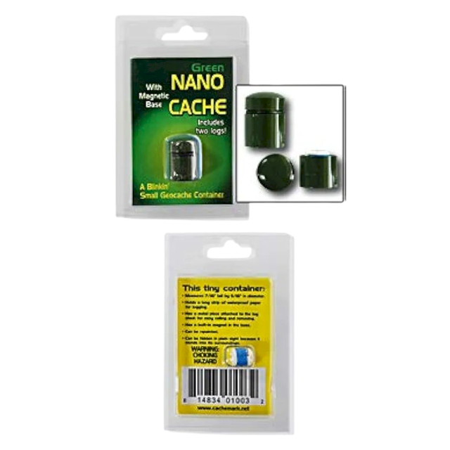 Nano Cache aimantée verte