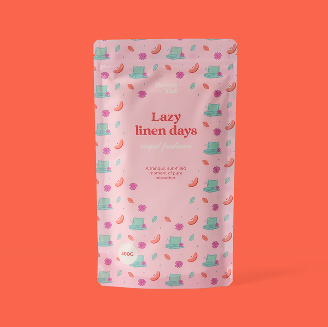 Lazy Linen Days Carpet Freshener Fresh Linen | Crisp Tart Apple | Soft Musk