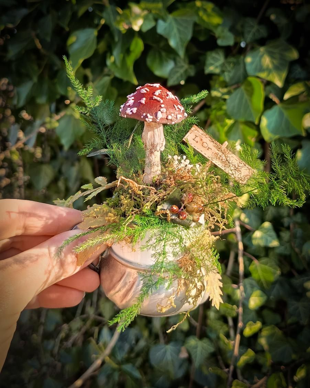 Calice enchanté - sculpture fantastique 