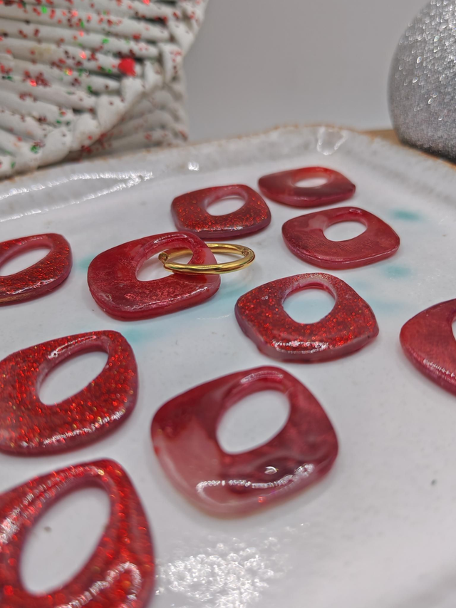 Choupettes Marine réversibles rouge