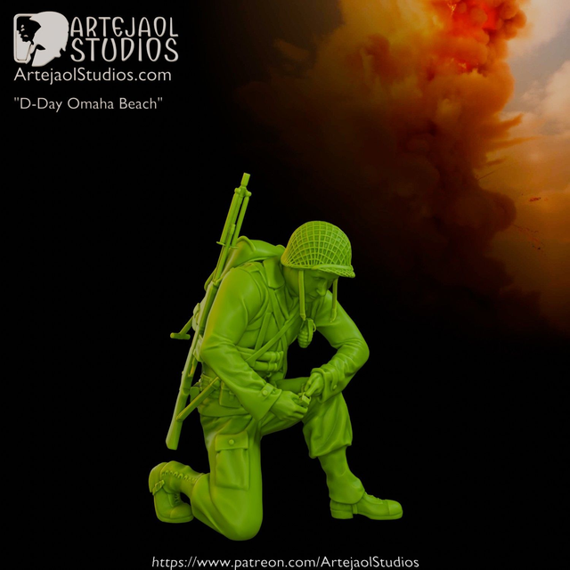 Artejaol - WW2 US Soldier D-Day Omaha Beach 8