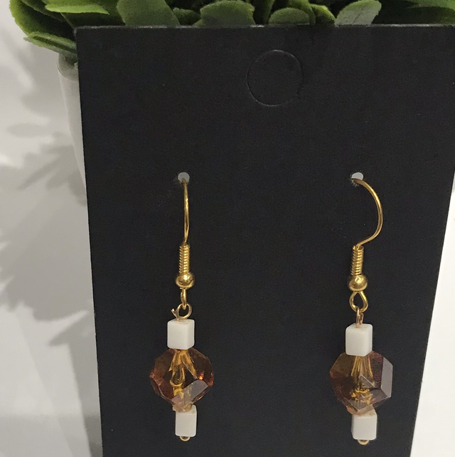 Brown Dangling Earrings-BDE909