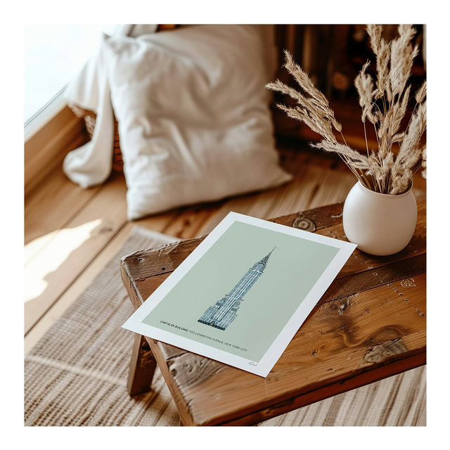 &#039;The Chrysler Building&#039; art print