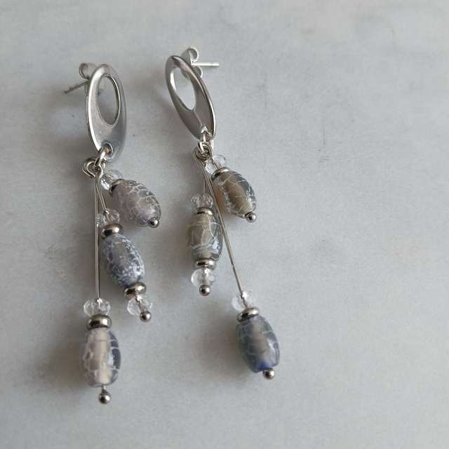 Oorbellen Weathering Agaat (1.186)