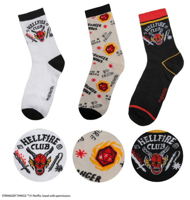 Calze - Stranger Things - Hellfire Club (3 Pack Socks)
