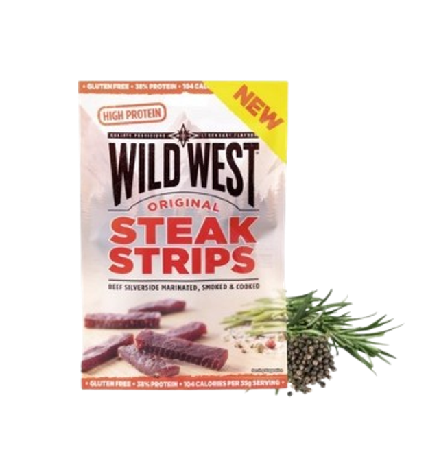 Morceaux de viandes de bœuf strips séchés et aromatisés en version original ( le paquet de 25g )