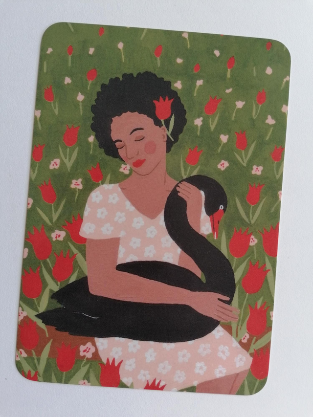 Postkaart "Zwarte zwaan"