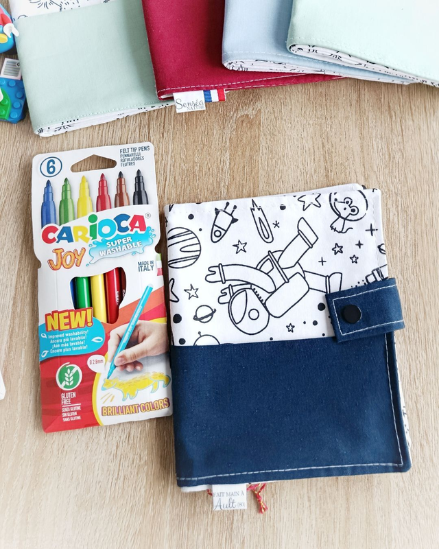 Coloriage lavable Cosmonaute