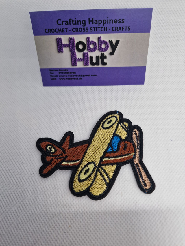 Embroidered Patch - Biplane