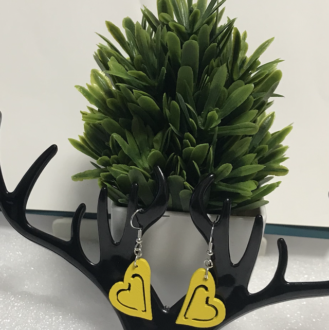 Yellow Dangling Earrings- YDE08