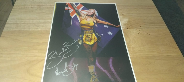 Ebanie Bridges handsigned image! 