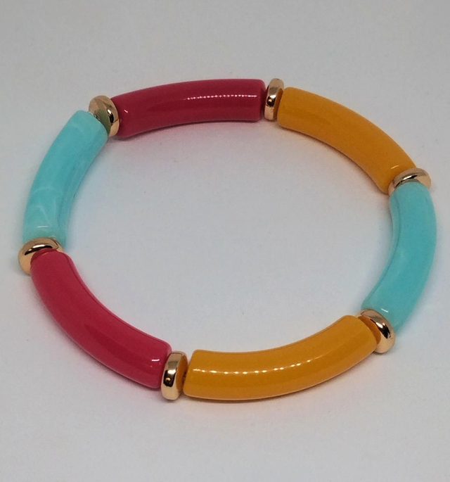 Bracelet perles tubes