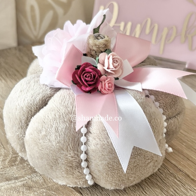 Shabby Chic Handmade Pumpkin