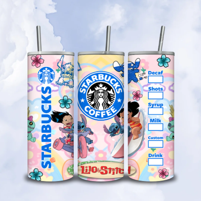 Tumbler Starbuck Lilo et Stitch Pastel 2