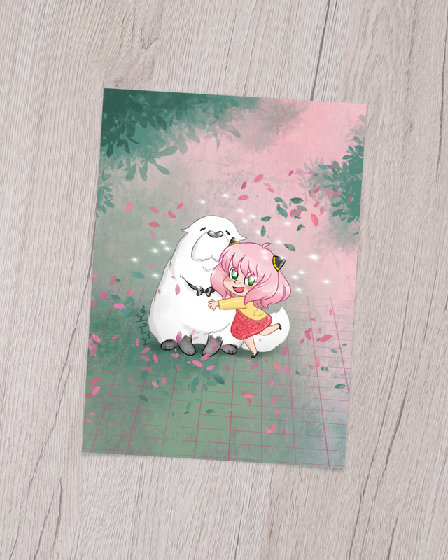 Illustration "Anya et Bond"