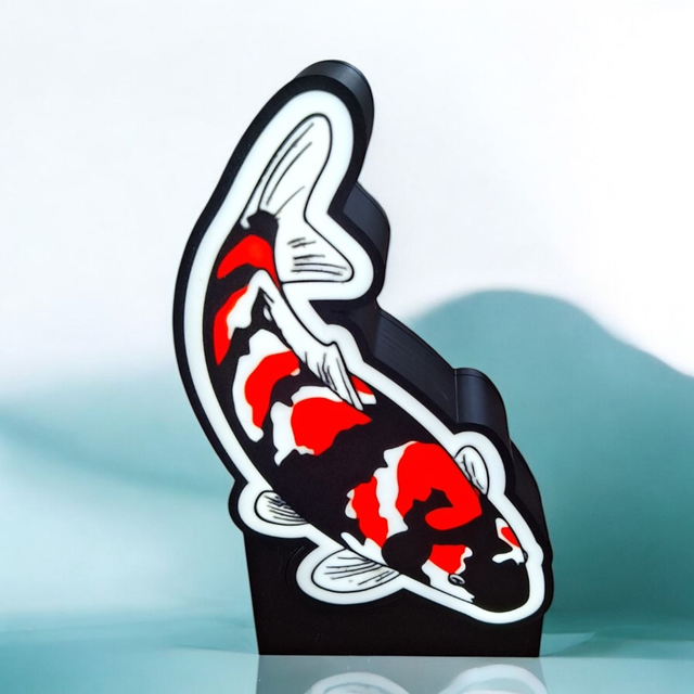 Lampe LED Poisson Koi - Élégance et Sérénité Japonaise ! 