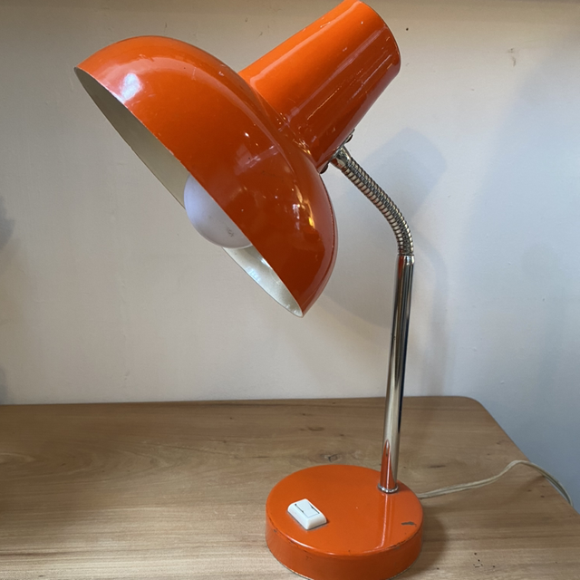 Lampe de bureau orange