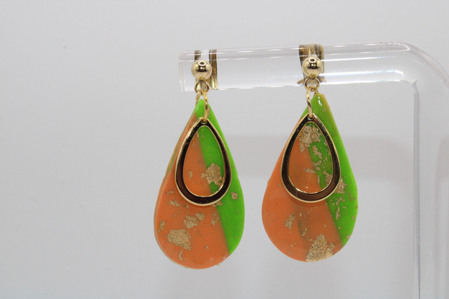 waterdroplet︱green+orange 