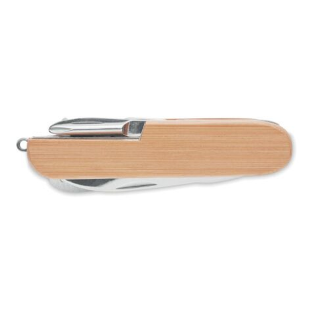 Multi tool pocket knife bamboo