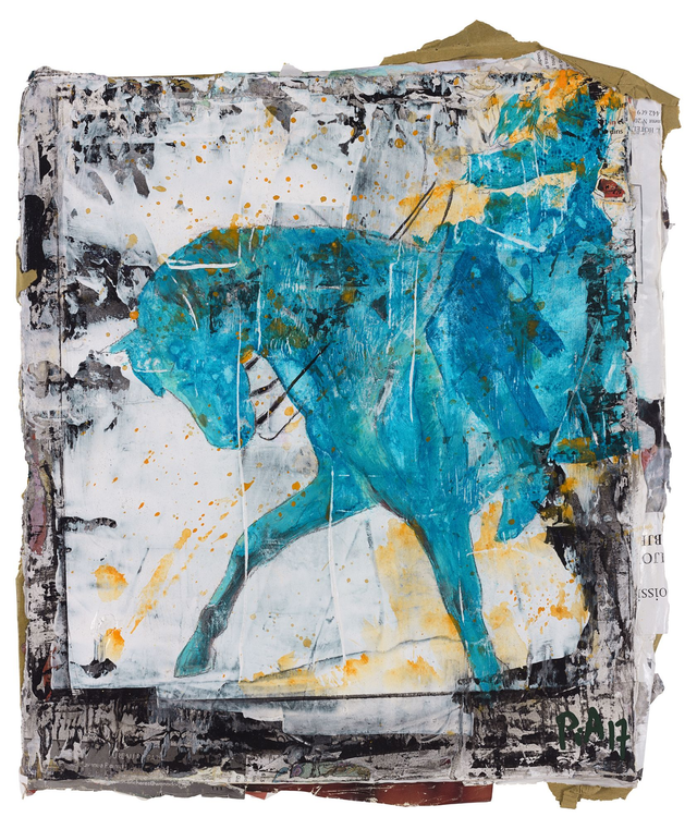 Un cavalier passe - Digigraphie