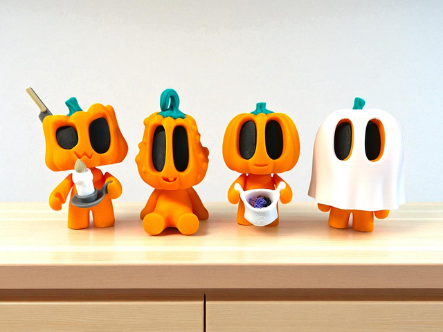 Halloween Pumpkin Figurines