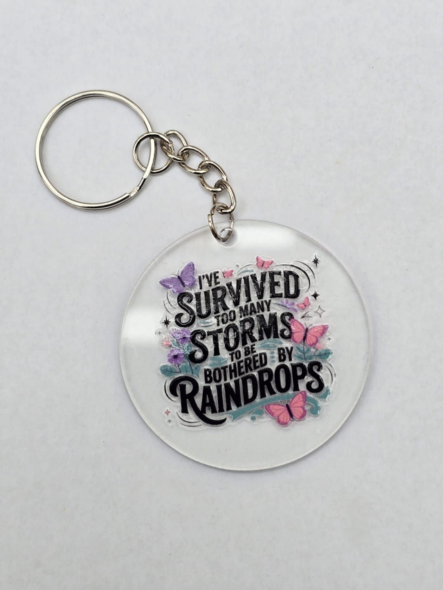 SURVIVED STORMS KEYRING - ADROIT CREATIONS