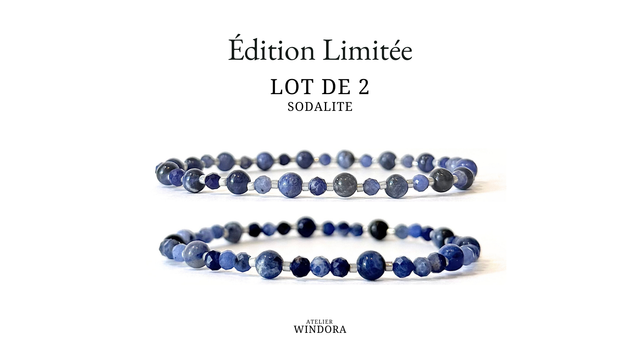 Bracelet | Sodalite - Collection | Lot de 2