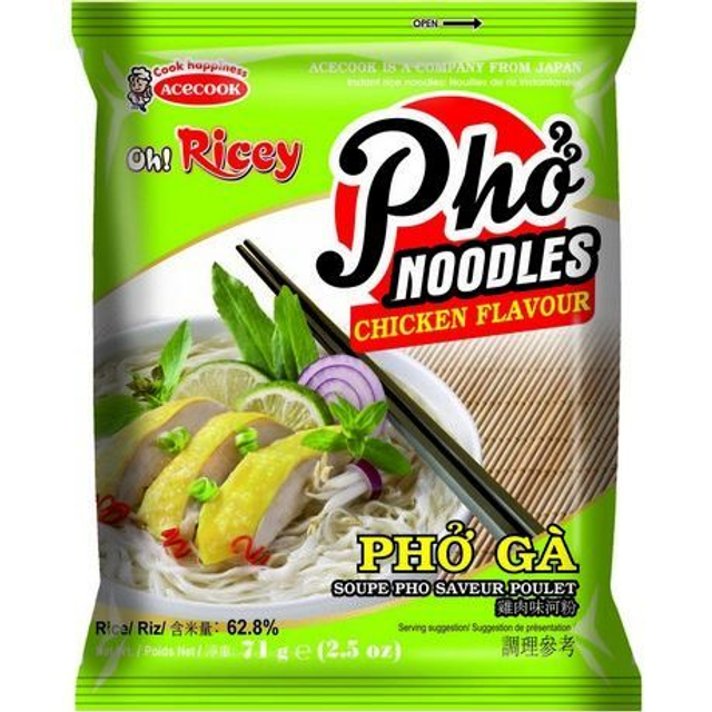 Acecook OH RICEY Instant Rice Noodle (Phở ăn liền)