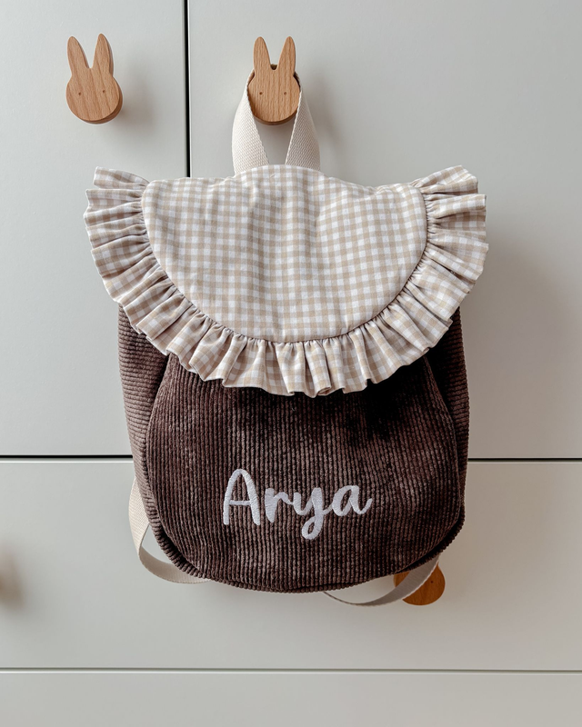 Sac à dos enfant - finition froufrou - personnalisé