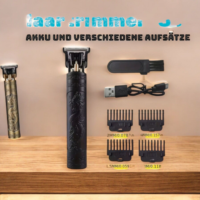 Haartrimmer akku schwarz