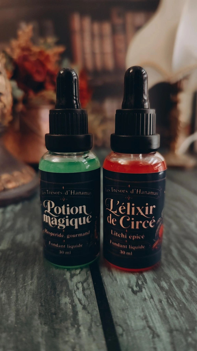 Fondant liquide parfumé 30 ml – Potion magique &amp; L’Élixir de Circé