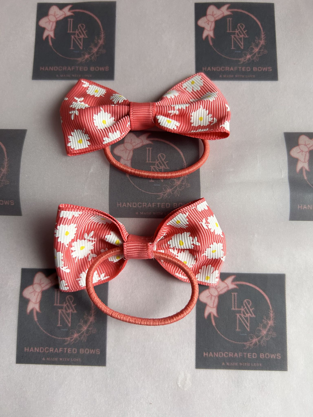 Coral &amp; Daisy Flower Bobbles