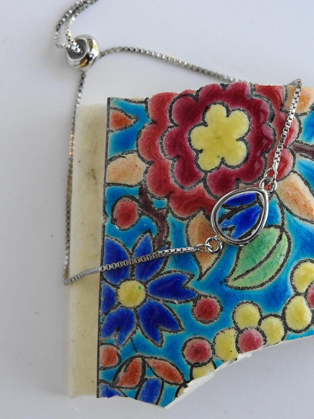 Bracelet simple - faience - Emaux de Longwy no.2